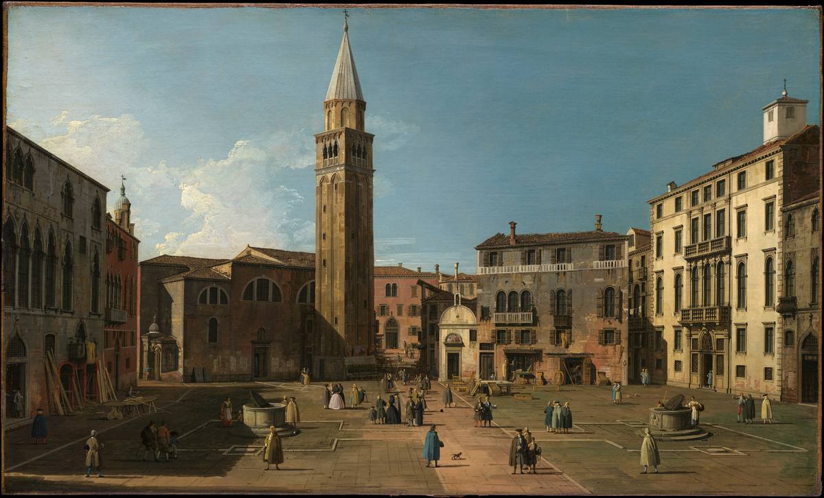 Canaletto:  [1730s] - Campo S. Angelo, Venezia (Campo S. Angelo, Venice) - Oil on canvas - Metropolitan Museum of Art, New York