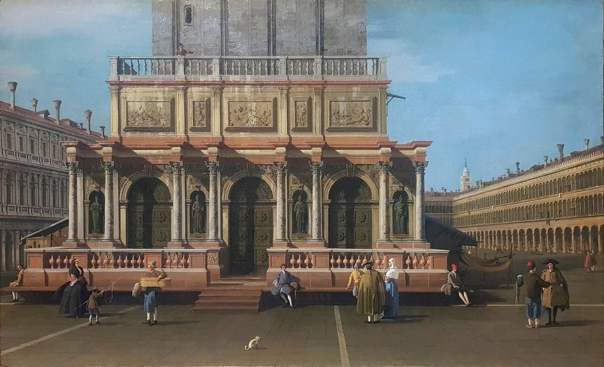 Canaletto:  [1730s] - La Loggetta (The Loggetta) - Oil on canvas - The Barber Institute of Fine Arts, Birmingham