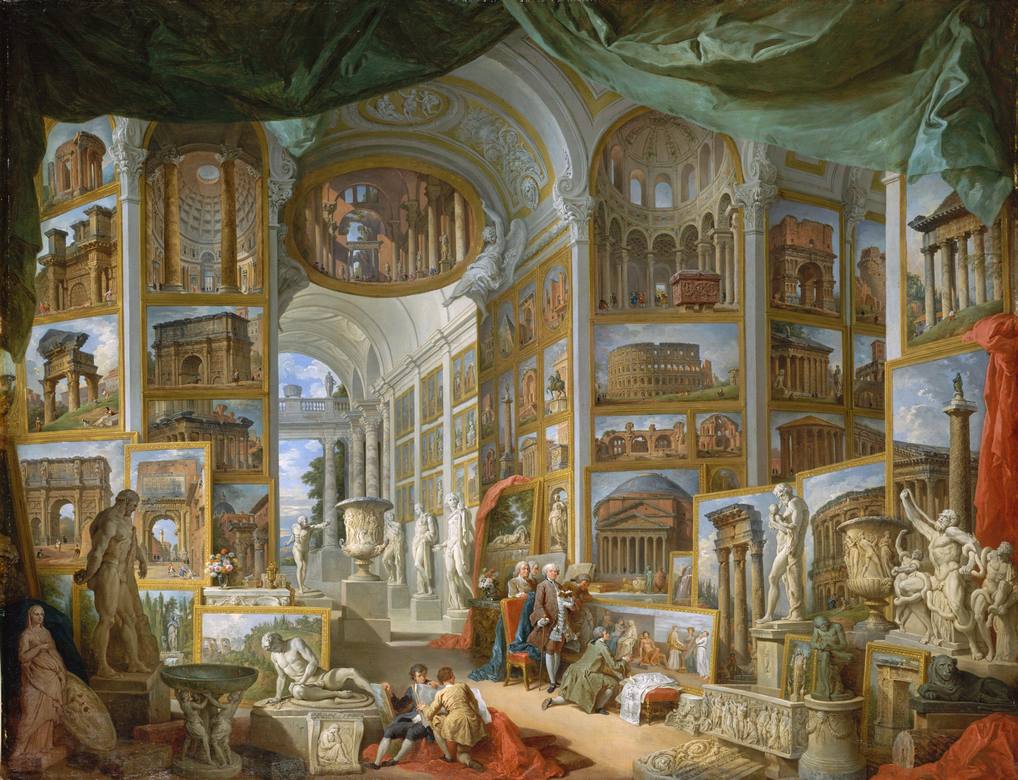 Giovanni Paolo Panini:  [1757] - Ancient Rome - Oil on canvas - Metropolitan Museum of Art, New York, NY