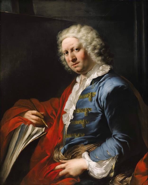 Louis-Gabriel Blanchet:  [1736] - Portrait of Giovanni Paolo Panini, 1736 - Oil on canvas - Private Collection
